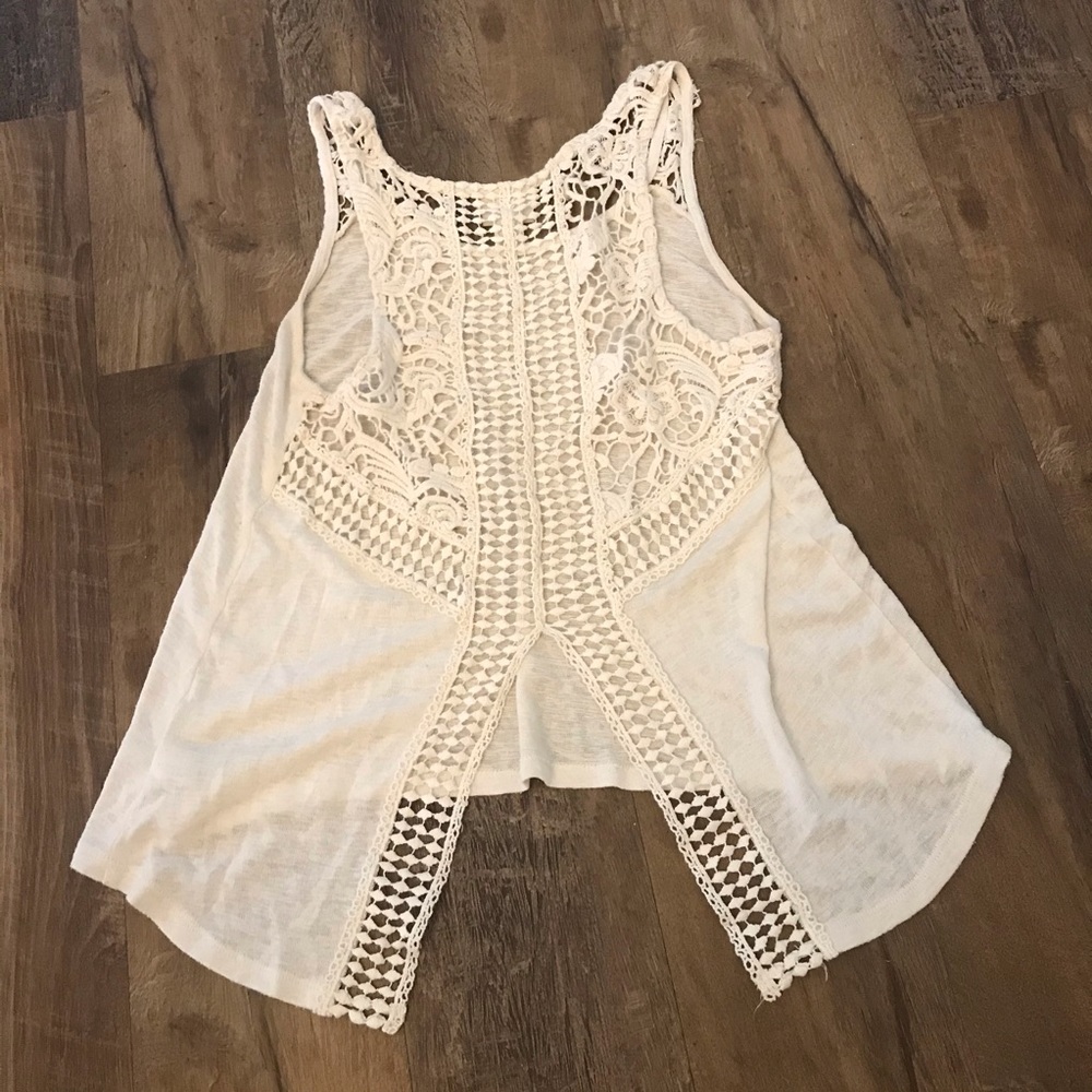 Cream Knit🧶 back shirt